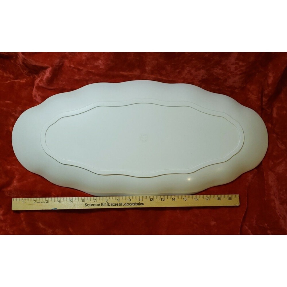 Waverly Products Melamine Oval Tray Nautical Sea Life Marine FISH Motif 23"